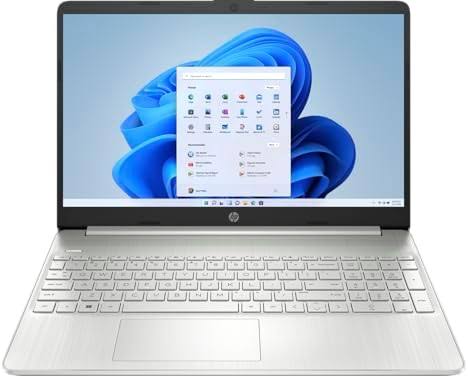 BRAND NEW HP 15s -15S-FQ007NIA Intel Celeron 4GB 256GB SSD 15.6" FHD Windows 11 Home Fingerprint Reader HD Camera Dual Speakers Bluetooth 4.2 Wireless card Natural Silver one year Warranty Laptop