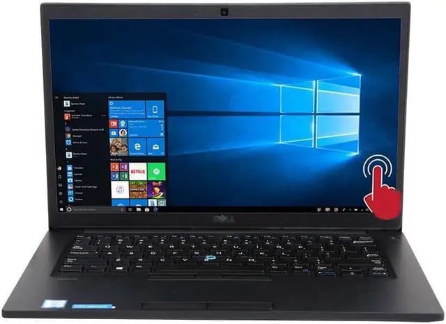 Refurbished Dell Latitude 7490 Touchscreen Laptop i5+8GB+256GB+14" 8th Gen FHD Screen Windows 11 Computer Bluetooth Webcam Student Professional Laptop