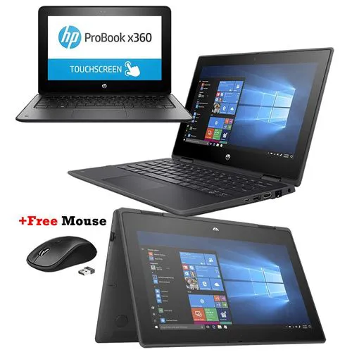 HP Probook 11 G5 Touchscreen 8GB RAM 256GB SSD Intel Pentium 5th Gen Laptop Windows 11 Pro Microsoft Office Installed Bluetooth Webcam Student Professional laptop