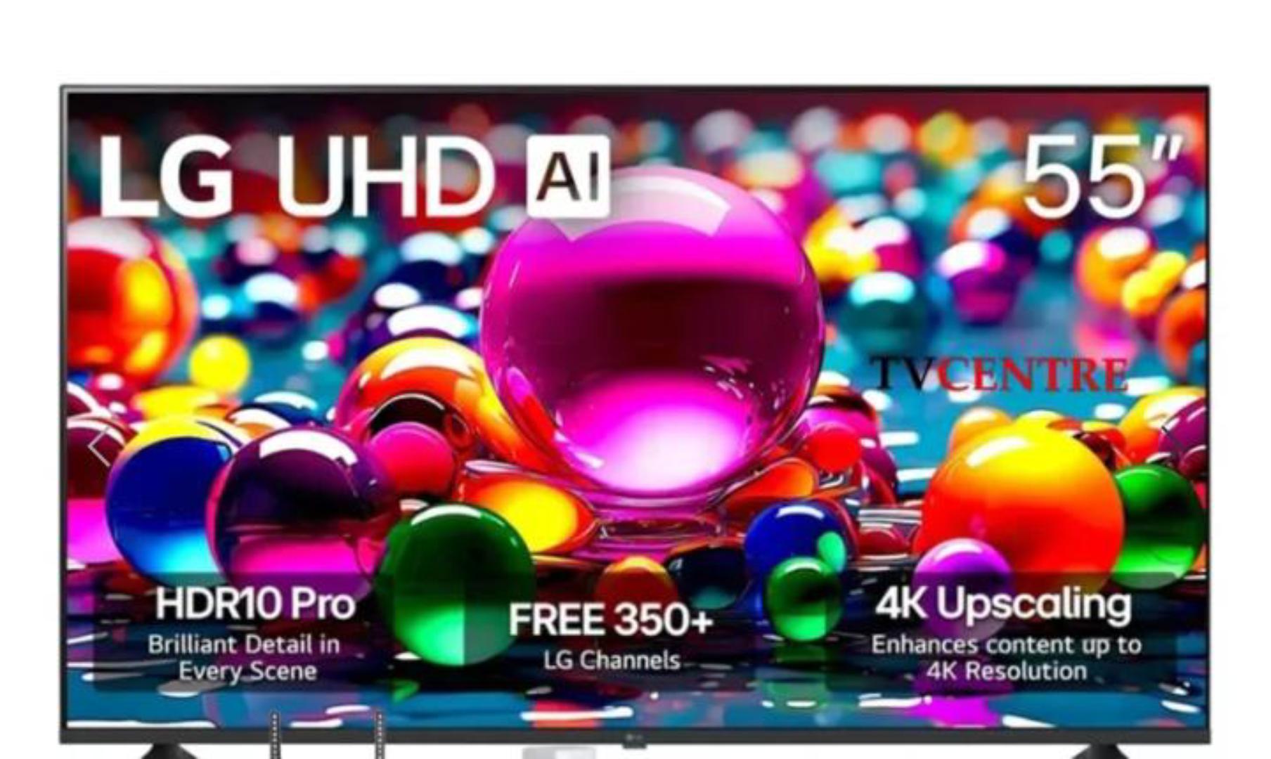 LG 55UA80006 55 inch smart AI 4K UHD TV, HDR 10 pro support ,4K super upscaling ,60 Hz native ,AI processor