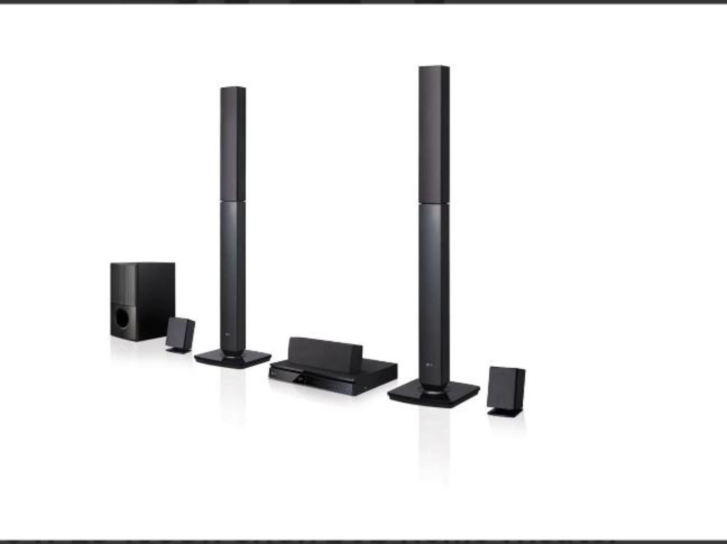 LG LHD 647 1000W ,5.1 Ch DVD home theatre 1000W output capacity ,base blast speakers