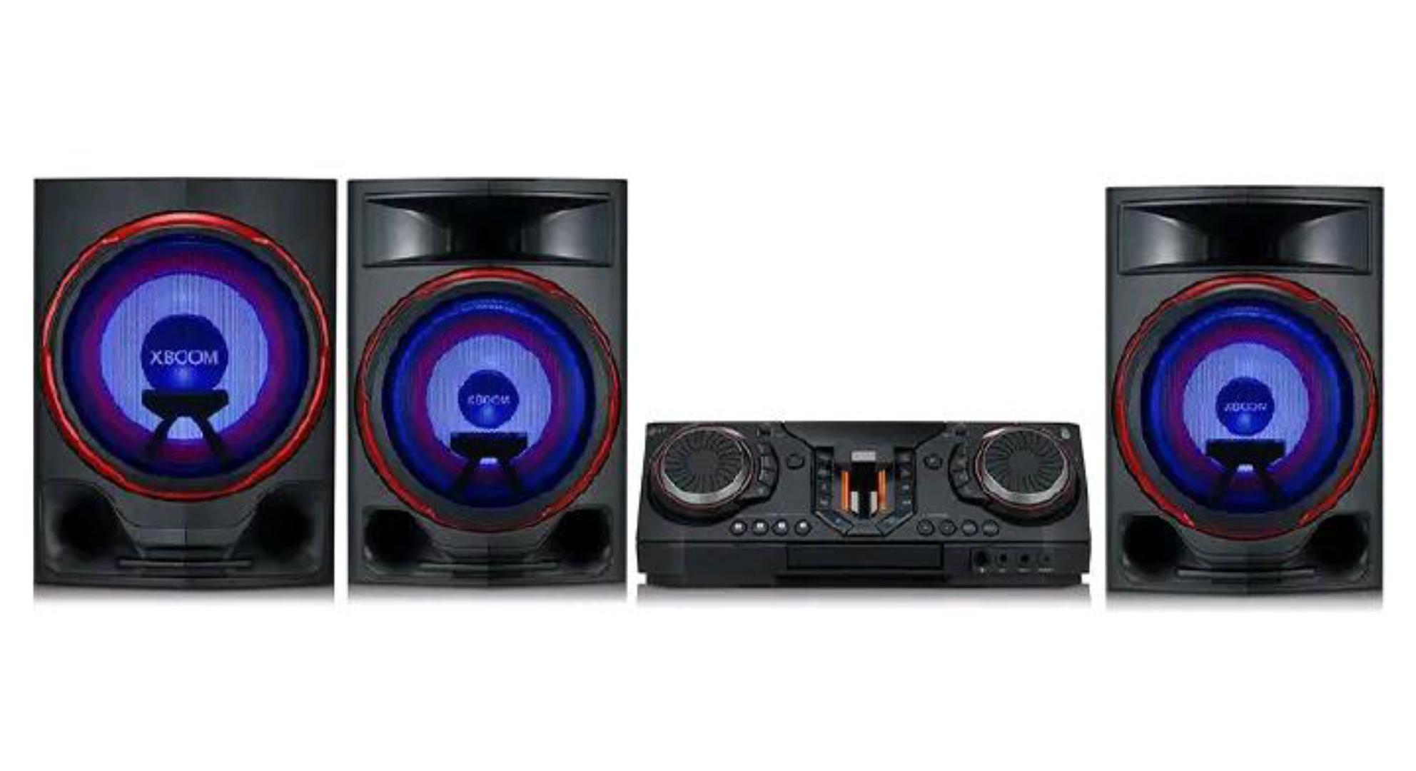 LG XBOOM CL88 2900W booming party sounds,2.1 Ch woofer speaker Dj App multi color lighting party lighting