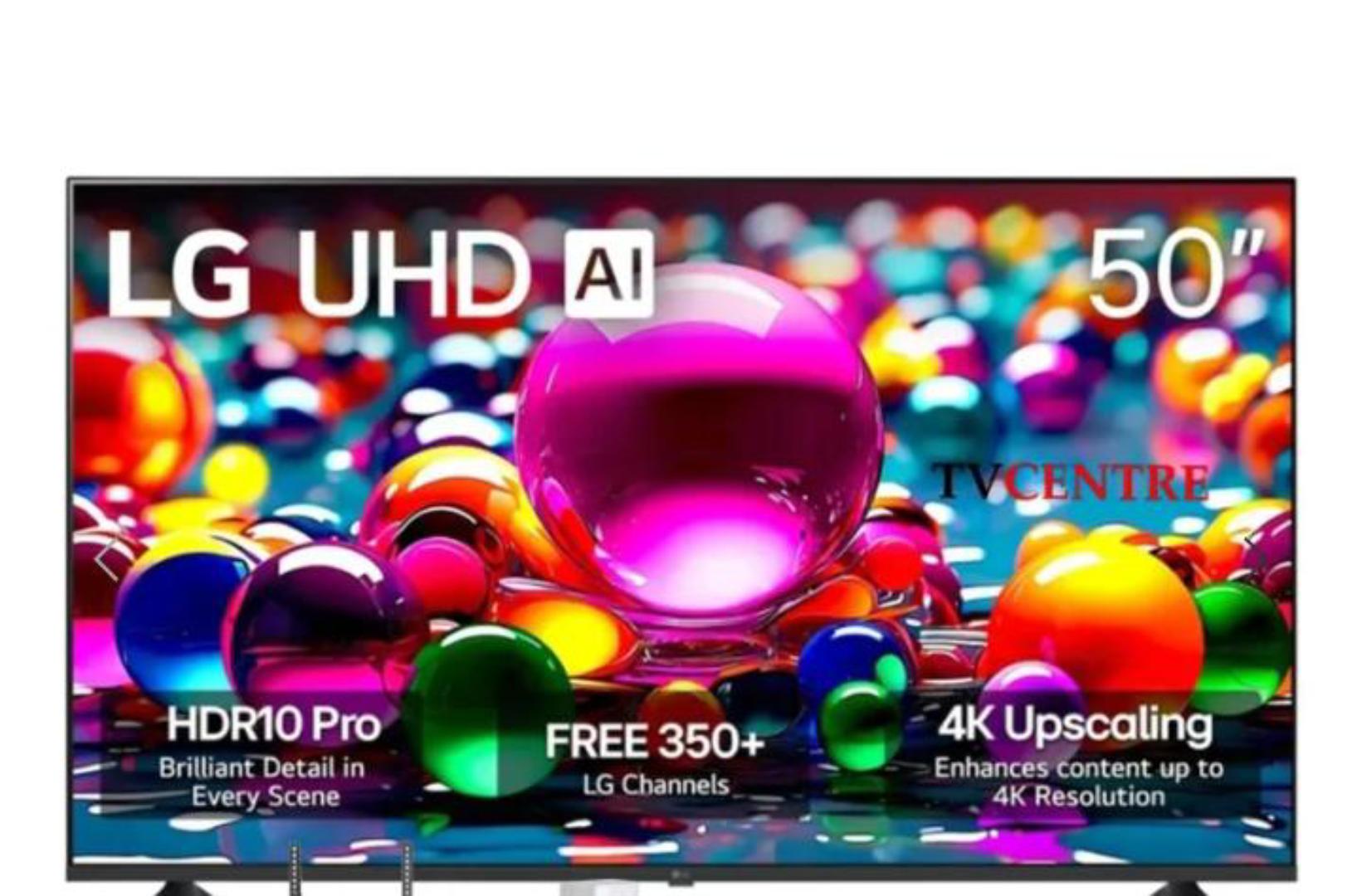 50 inch LG 50UA80006 4K UHD Smart LED TV,AI chatbot and processor ,HDR10 pro,4K super upscaling ,full web browser