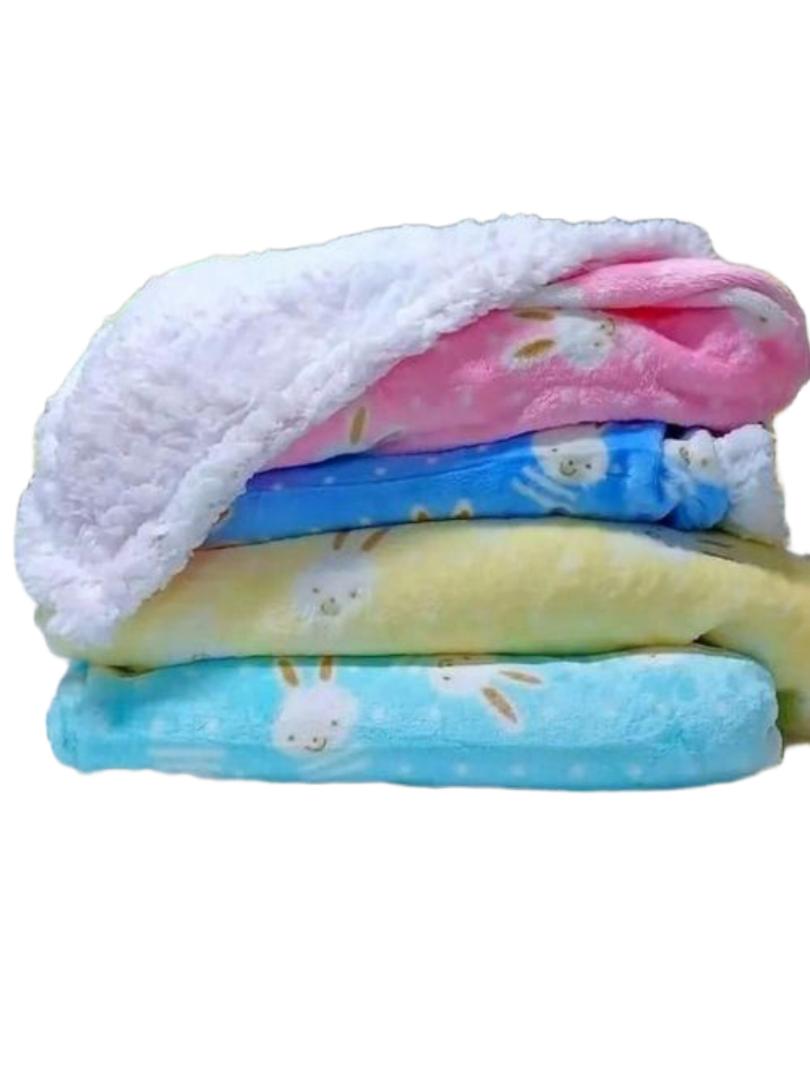 Warm Heavy Super Soft Baby Shawl Blanket (ASSORTED CARTOON AND FLOWER THEME)