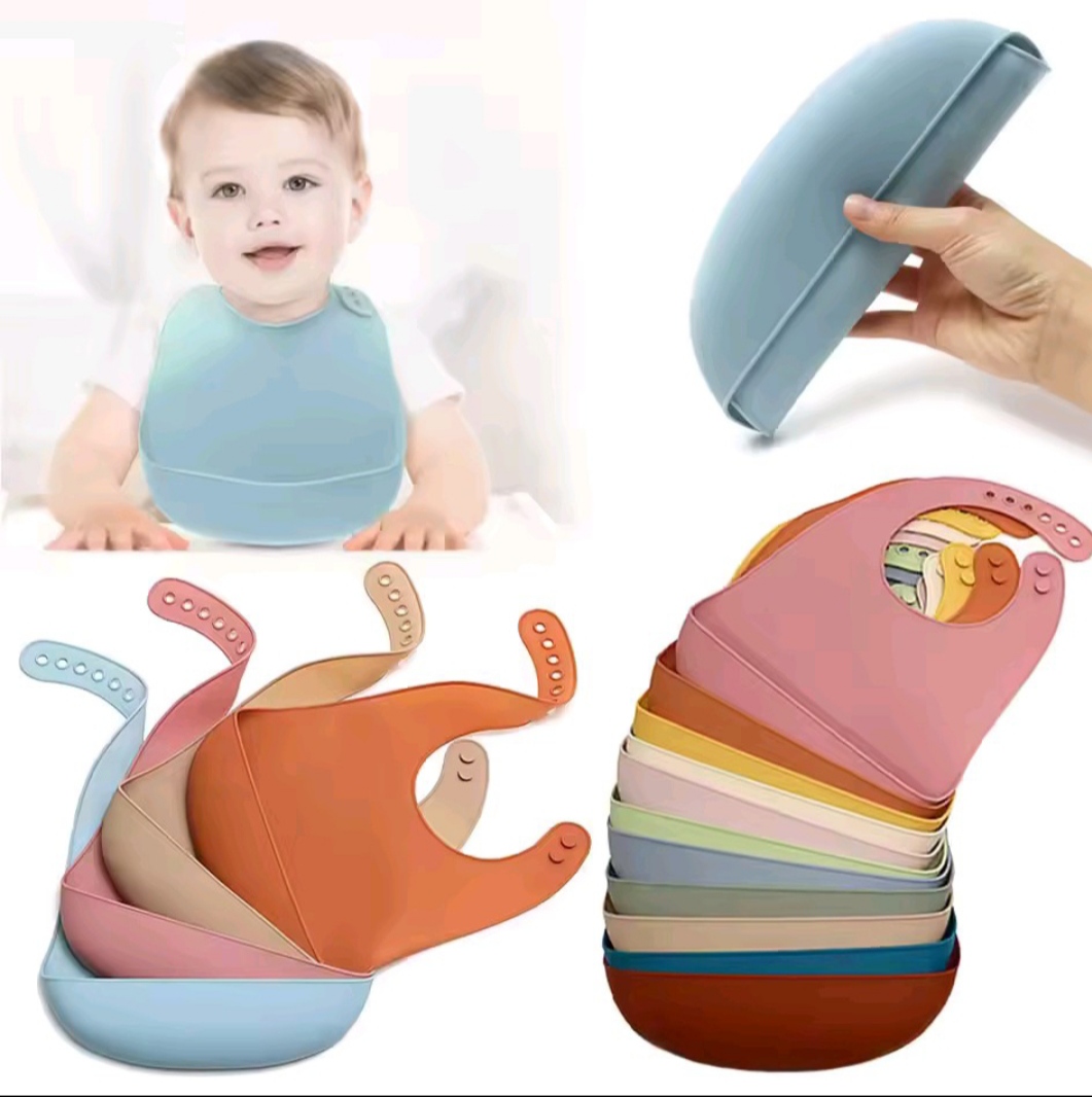 CLEARANCE OFFER  1 Silicone Bib silicone baby bib silicone baby feeder