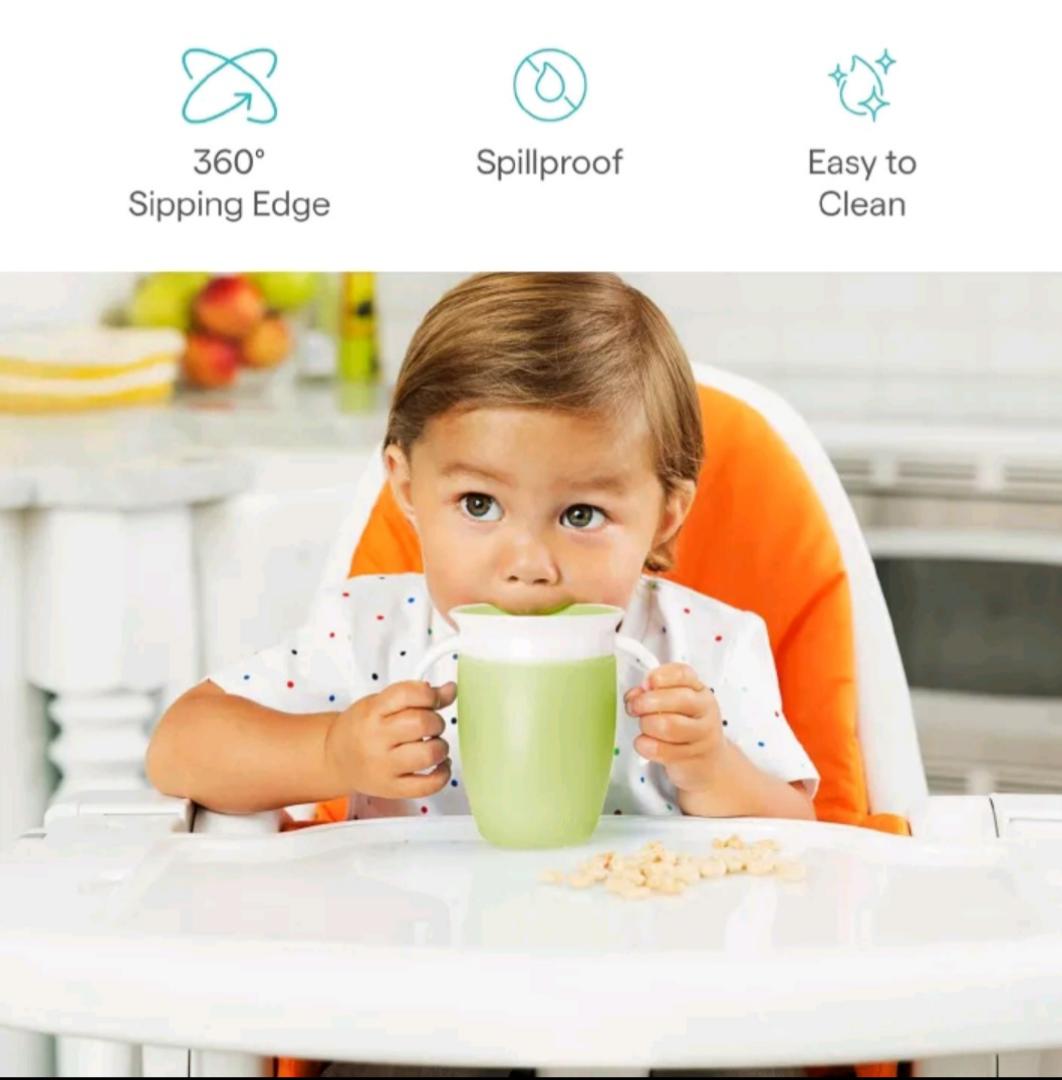 1 360 Rotating NEW Anti-spill Duckbill Toddler Training Sippy Cup. Equipped with easy-to-hold handles tailored for little hands.It's perfect for toddlers on the go for both at home and travel use.