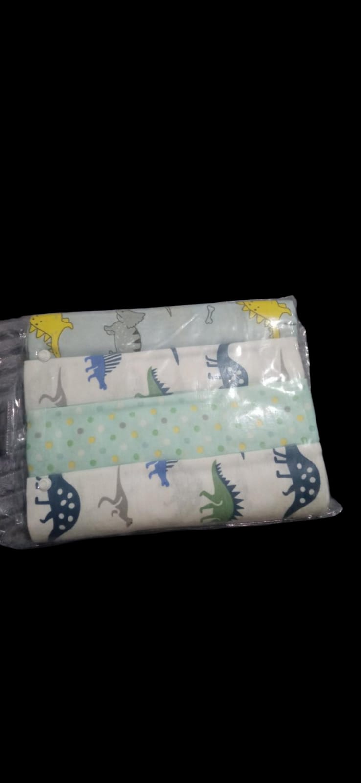 Fashion 4PC Lovely Cotton Baby Shawl Set | Soft Flannel Receiving Blankets for Newborn Baby Boy | Multi-purpose Warm Swaddle Wraps | Gentle Cotton Baby Bedding Gift Set