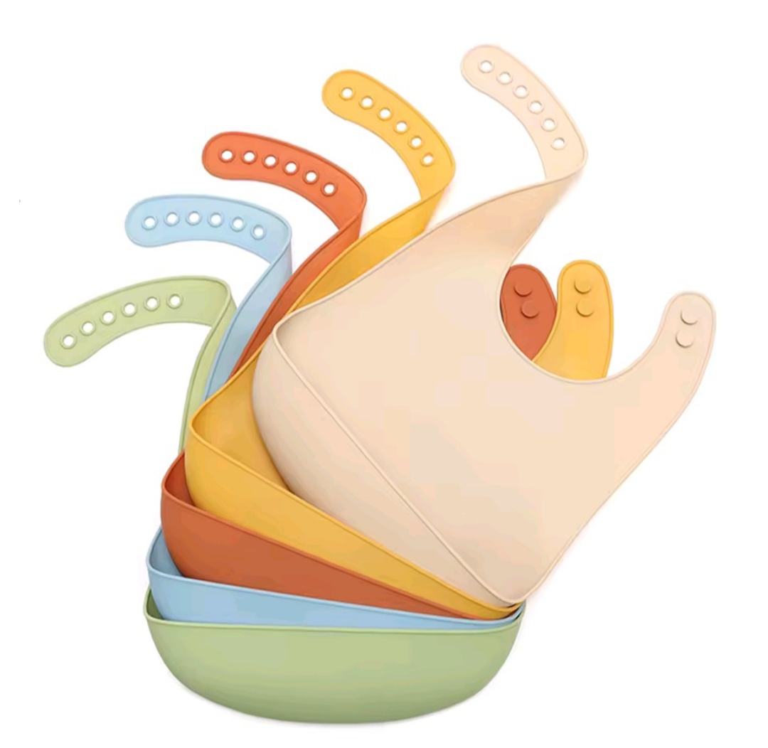 CLEARANCE OFFER  1 Silicone Bib silicone baby bib silicone baby feeder