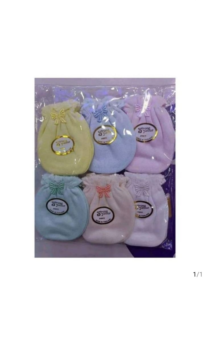 3-Pack Baby Mittens for Newborns 0-6M - Soft Cotton, Anti-Scratch, Machine Washable