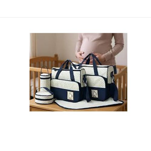5-in-1 Premium Mummy Diaper Bag Set – Large Capacity, Waterproof Organizer | Best for Travel & Baby Essentials