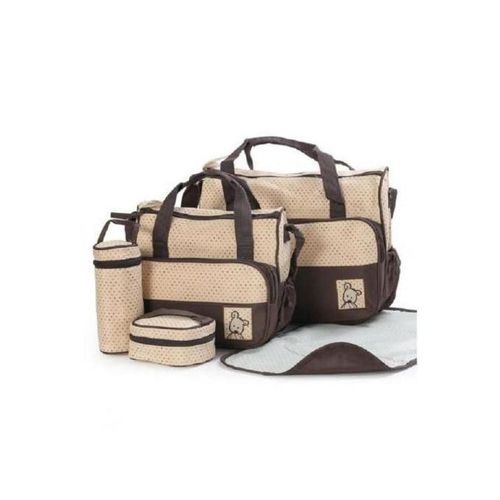 5-in-1 Premium Mummy Diaper Bag Set – Large Capacity, Waterproof Organizer | Best for Travel & Baby Essentials