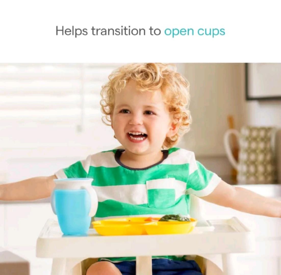 1 360 Rotating NEW Anti-spill Duckbill Toddler Training Sippy Cup. Equipped with easy-to-hold handles tailored for little hands.It's perfect for toddlers on the go for both at home and travel use.