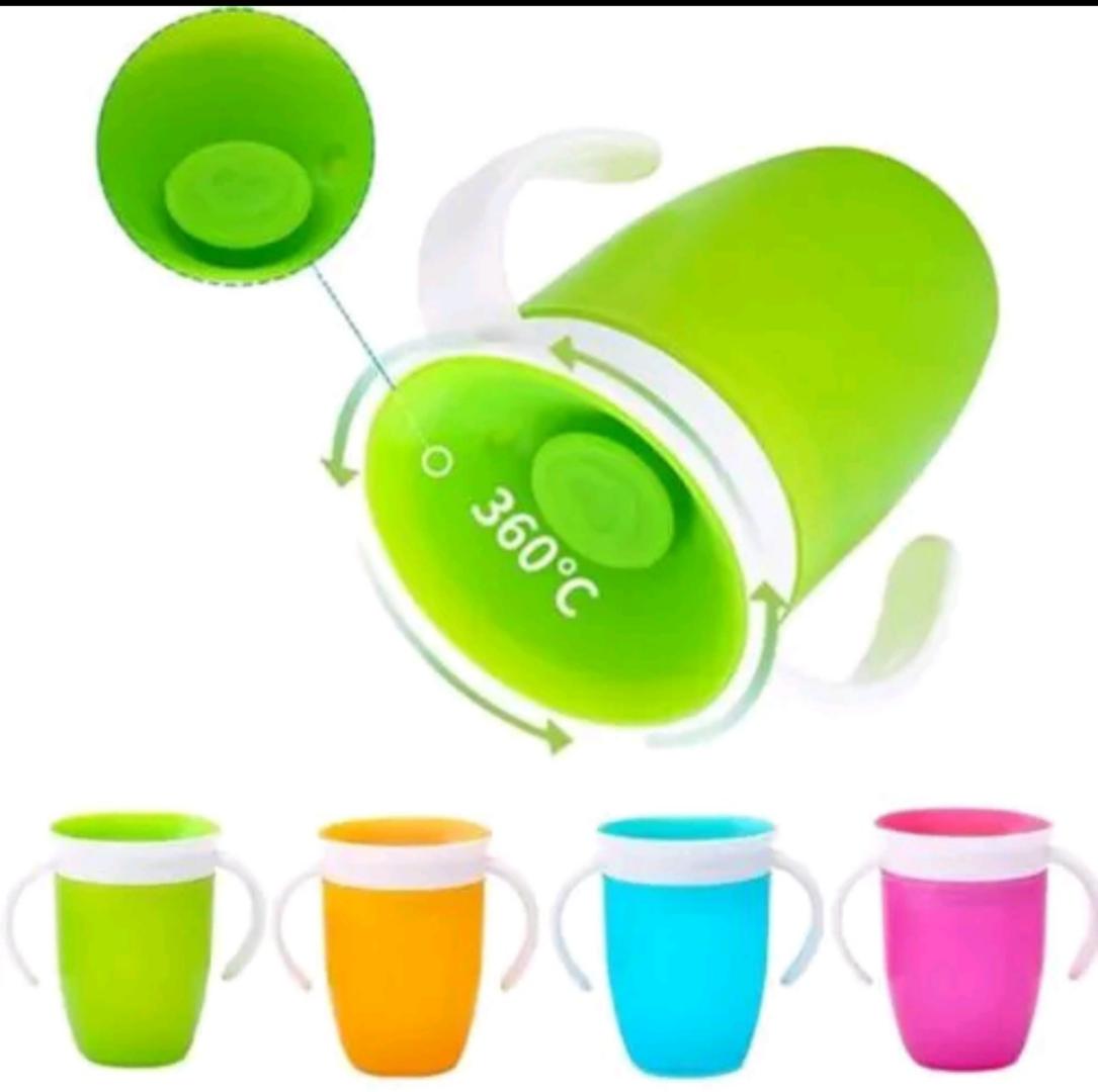 1 360 Rotating NEW Anti-spill Duckbill Toddler Training Sippy Cup. Equipped with easy-to-hold handles tailored for little hands.It's perfect for toddlers on the go for both at home and travel use.