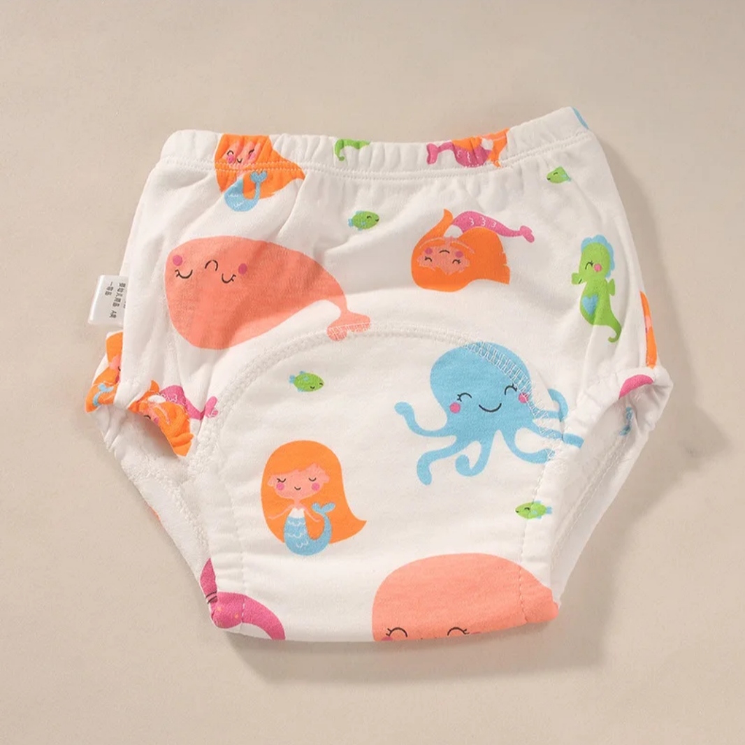 1 Potty Training Pant – Reusable, Absorbent, and Leak-Resistant Cotton Underwear for Toddlers Learning Toilet Training,size medium