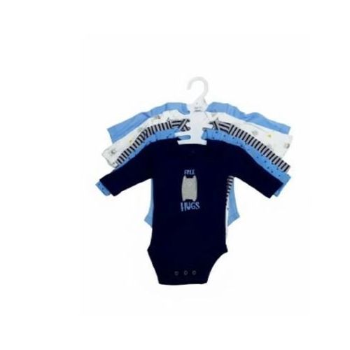 5PCS Cutest Baby  BOY Newborn Cotton Long-sleeve Onesies /Bodysuits/Sleepsuits Soft & Essential Infant Wea