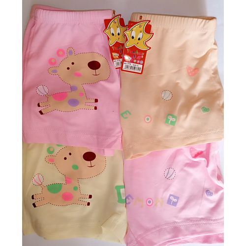 Fashion 6 Piece Girls’ Assorted Print Underwear Set – Premium Soft Cotton Kids Panties, Breathable Comfort Briefs & Hot Pant, Stretchy Waistband, Cute Cartoon & Floral Designs, Everyday Innerwear