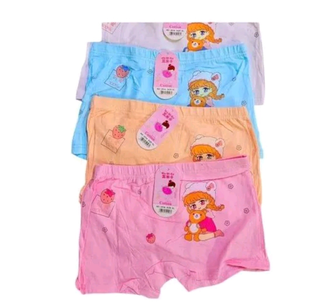 Fashion 6 Piece Girls’ Assorted Print Underwear Set – Premium Soft Cotton Kids Panties, Breathable Comfort Briefs & Hot Pant, Stretchy Waistband, Cute Cartoon & Floral Designs, Everyday Innerwear