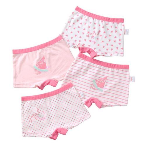 Fashion 6 Piece Girls’ Assorted Print Underwear Set – Premium Soft Cotton Kids Panties, Breathable Comfort Briefs & Hot Pant, Stretchy Waistband, Cute Cartoon & Floral Designs, Everyday Innerwear