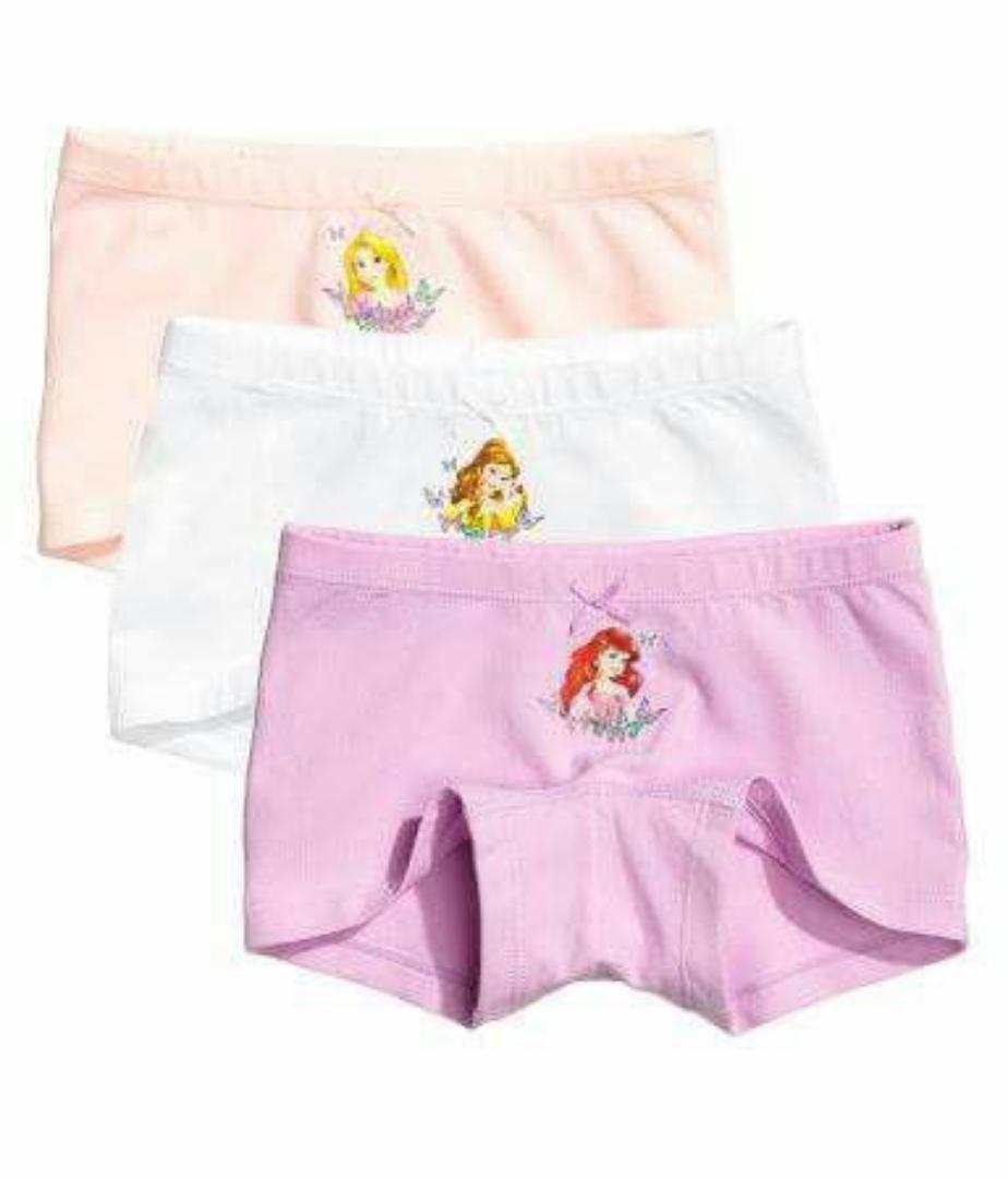 Fashion 6 Piece Girls’ Assorted Print Underwear Set – Premium Soft Cotton Kids Panties, Breathable Comfort Briefs & Hot Pant, Stretchy Waistband, Cute Cartoon & Floral Designs, Everyday Innerwear