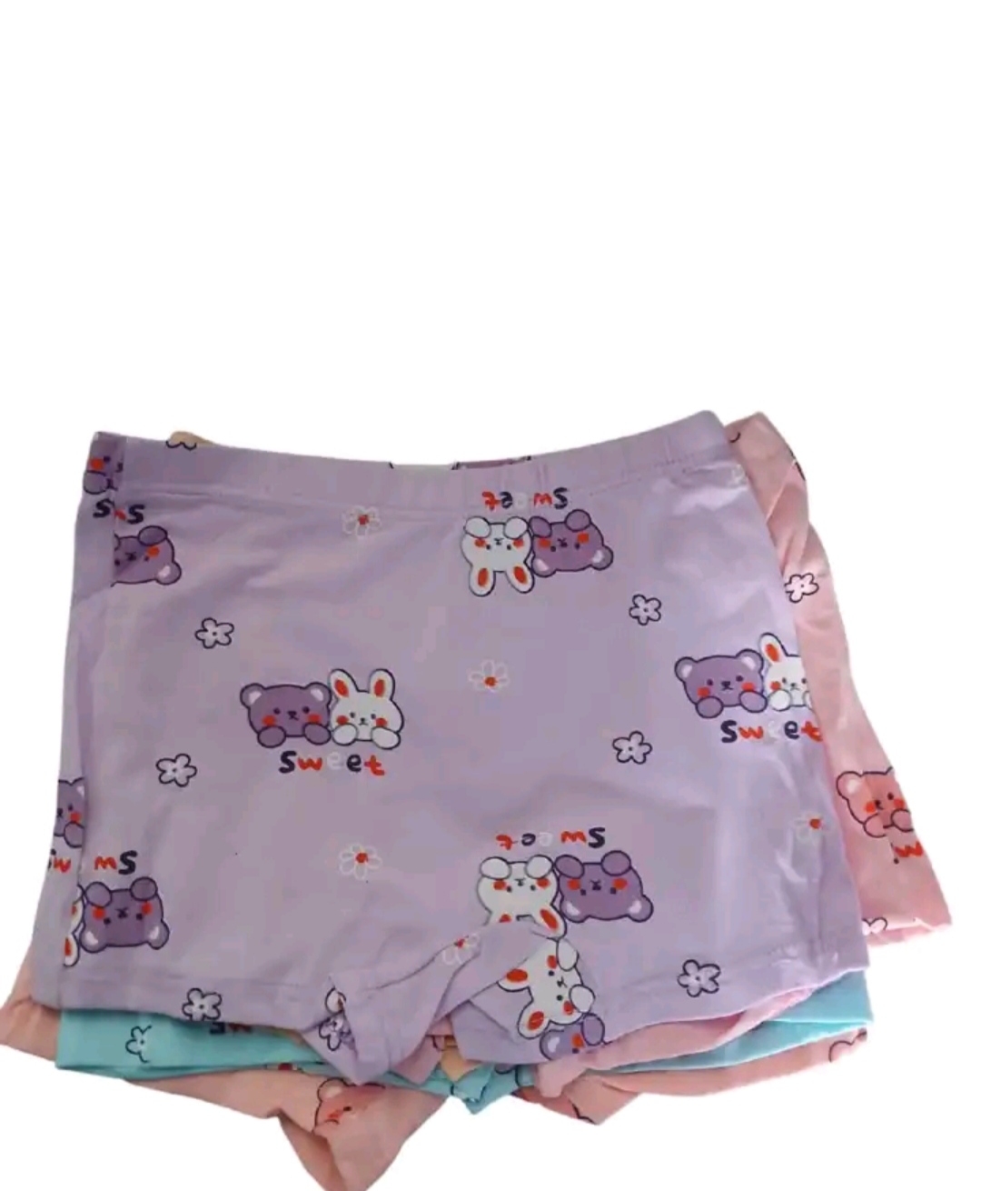 Fashion 6 Piece Girls’ Assorted Print Underwear Set – Premium Soft Cotton Kids Panties, Breathable Comfort Briefs & Hot Pant, Stretchy Waistband, Cute Cartoon & Floral Designs, Everyday Innerwear