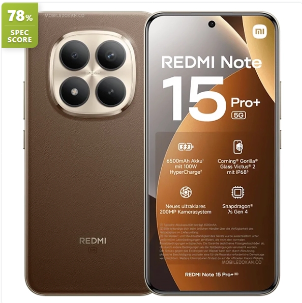 XIAOMI Redmi Note 15 Pro Plus 5G 512GB+12GB 3D-Curved AMOLED Display 6.83" 120Hz (200+8)MP Camera 6500mAh Battery 100W Hyper-Charge Under-Display Fingerprint Redmi Note 15 Pro+ 5G Smartphone