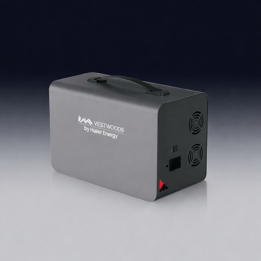 VESTWOODS Power Station 3in1 battery+inverter+MPPT Charge Controller LifePO4battery pure sine wave inverter 2004Wh rated power 1000watts output warranty 2years UPS plug and play portable