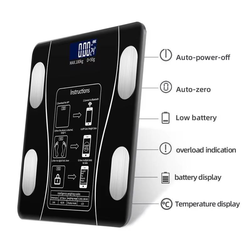 Bmi Smart Digital Weight Scale – Body Fat Analyzer Personal Bathroom Scale for Personal Use.maximum 180kg