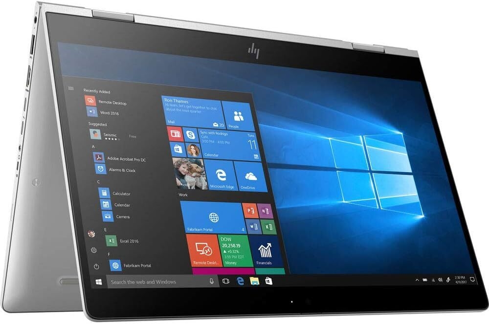 Refurbished EliteBook 830 G6 x360 Core I5 8GB 256GB SSD 13.3" Touchscreen FHD 8th Gen Slim UltraBook Laptop Windows 11 Pro Ms Office, HDMI