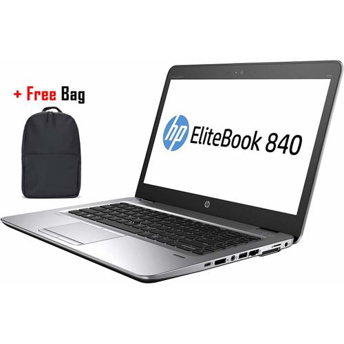 HP Refurbished EliteBook 840 G3 Core I7 8GB 256GB SSD 6th Gen 14Inch Win 10 Laptop + Free Bag (6 Months WRTY)