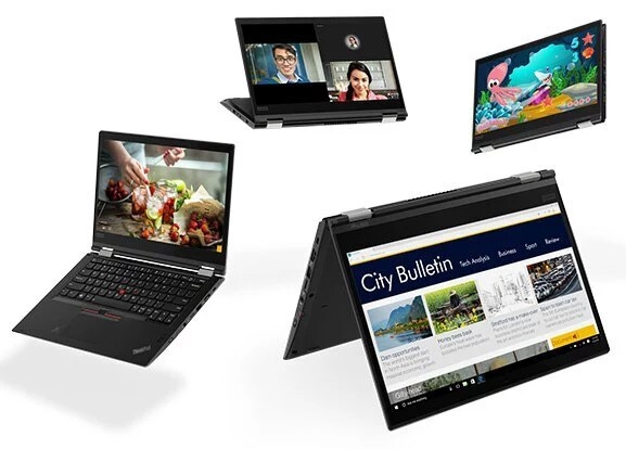 Lenovo Refurbished Thinkpad X13 Yoga X360 Core I5 10th Gen 8GB +256GB SSD 13.3" FHD Touchscreen 2in 1 Convertible + Stylus Pen Windows 11 Pro, Ms Office Laptop + Mouse