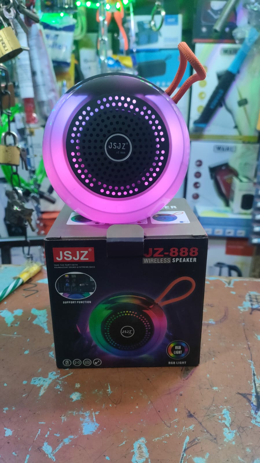 Jz -888  Bluetooth speaker wirelessWireless Bluetooth connectivity
Clear and balanced sound output
Compact and portable design
Built-in rechargeable battery