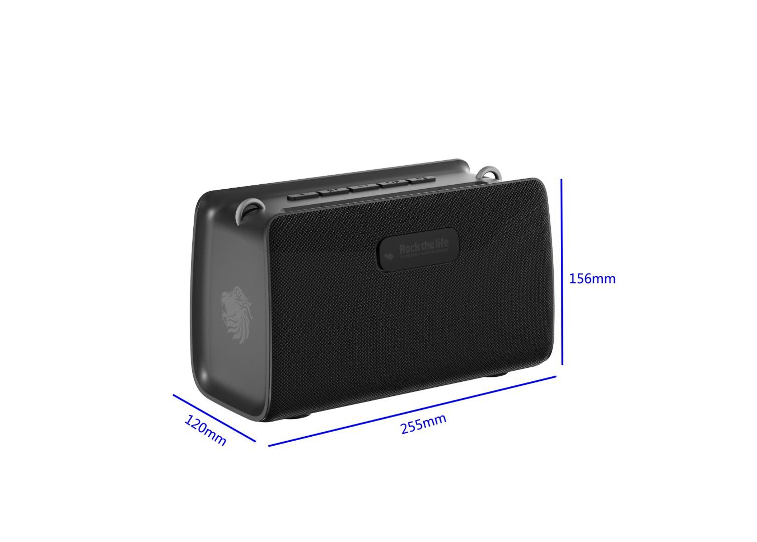 BoomBest Portable Wireless Bluetooth Speaker with Shoulder Strap – Heavy Bass Outdoor Sound Box with Multi-Playback Controls