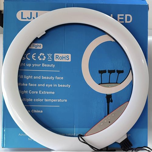 14inch Ring Light With 3 Phone Holders And A Tripod Stand
