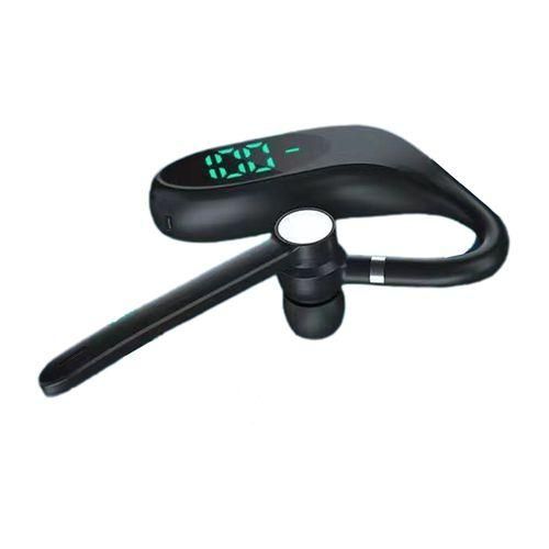 Bluetooth headset is a single-ear wireless earpiece designed for hands-free calls and sports, featuring a distinctive digital LED battery display