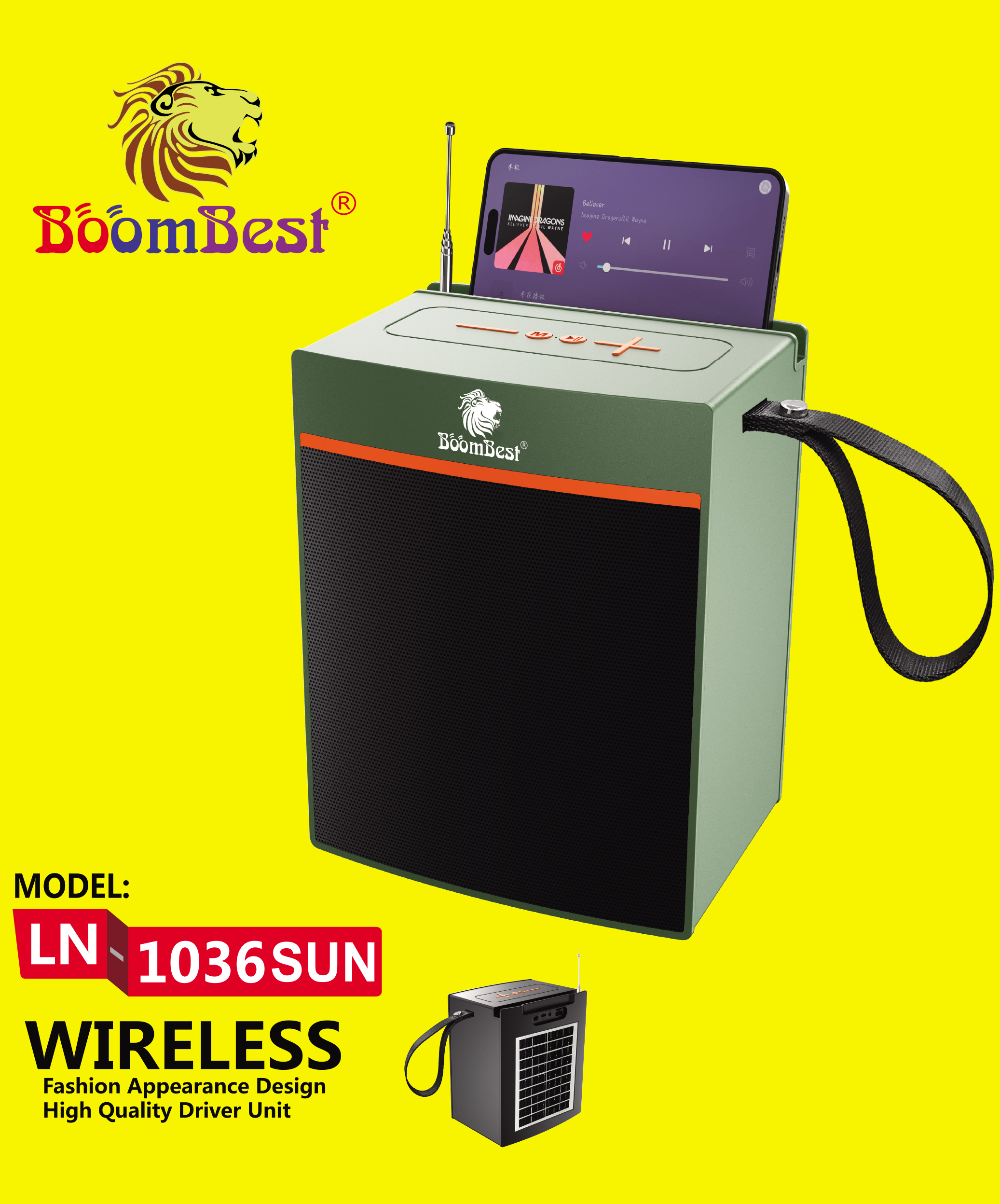 BoomBest LN-1036SUN Wireless Bluetooth Speaker