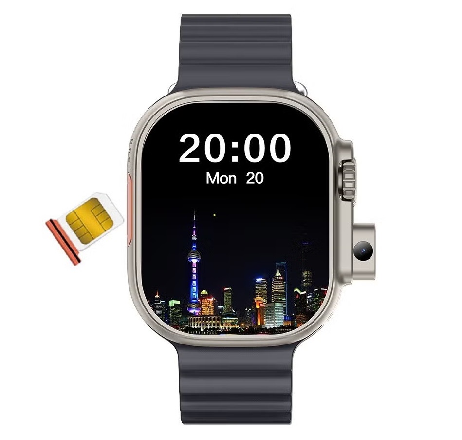 4G Smartwatch with SIM Card Slot & Camera – 2.02" HD Touch Screen Bluetooth Call & App Support