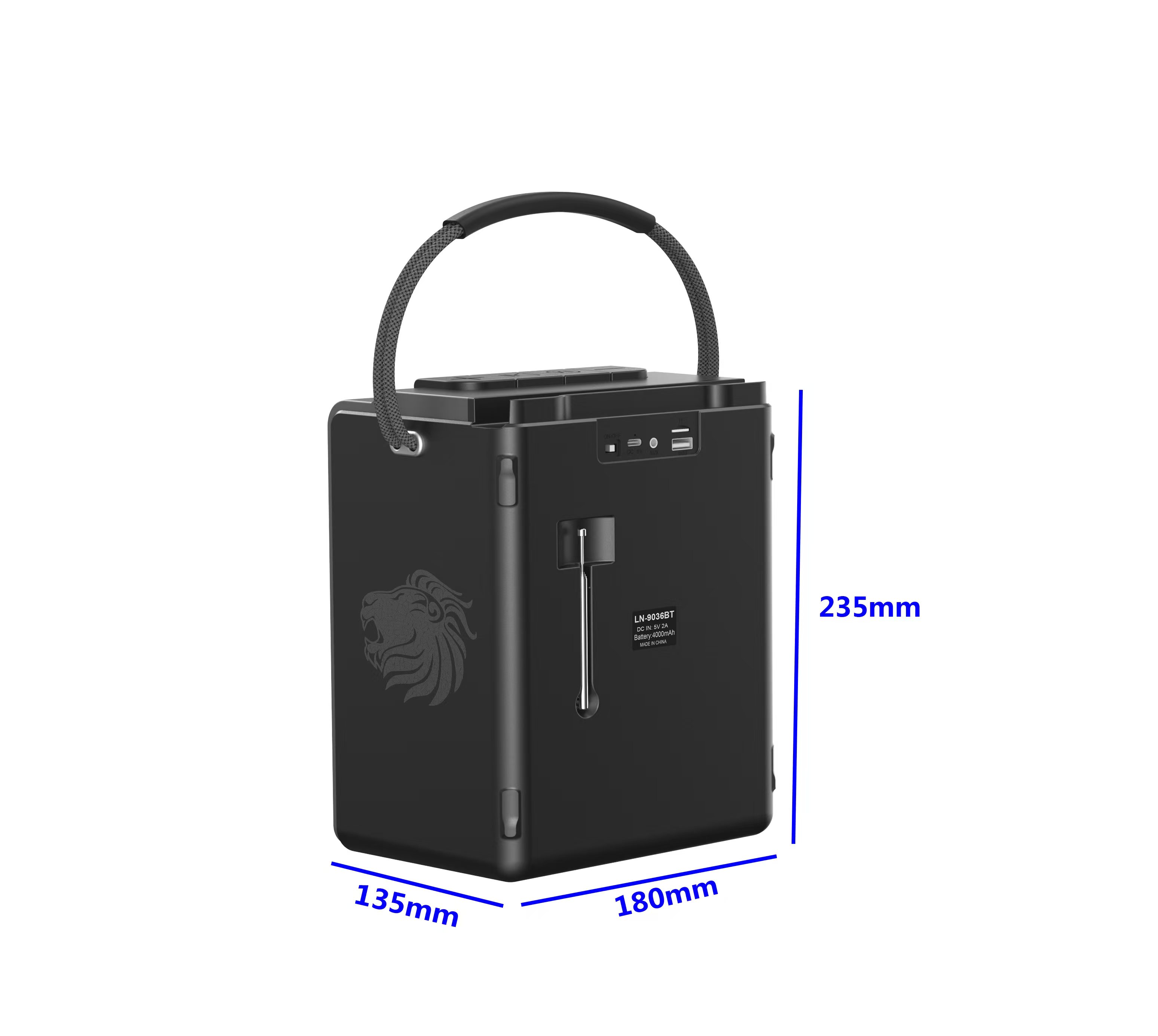 BoomBest Portable Wireless Bluetooth Speaker with Shoulder Strap – Heavy Bass Outdoor Sound