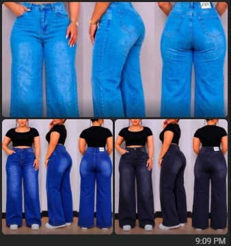 Women’s High Waist Wide Leg Jeans Premium Stretchy Denim Pants Stylish Flared Loose Fit Casual Fashion Trousers for Ladies Sizes 27 to 36