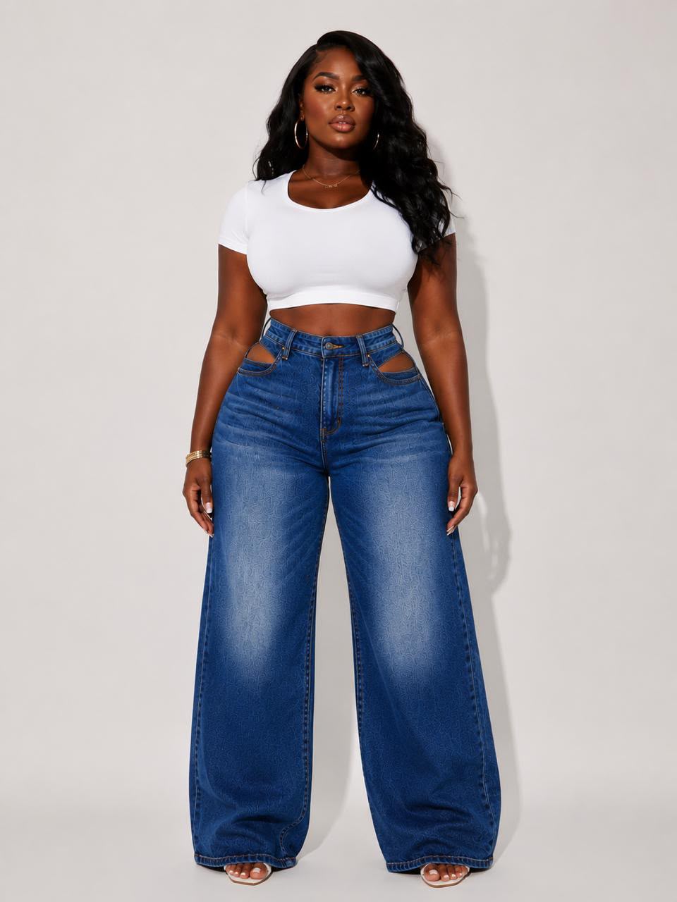 Women’s Stretch Mummy Jeans High Waist Skinny Fit Denim Pants Comfortable Casual Fashion Jeans for Ladies Available in Navy Blue Sizes 27 to 36