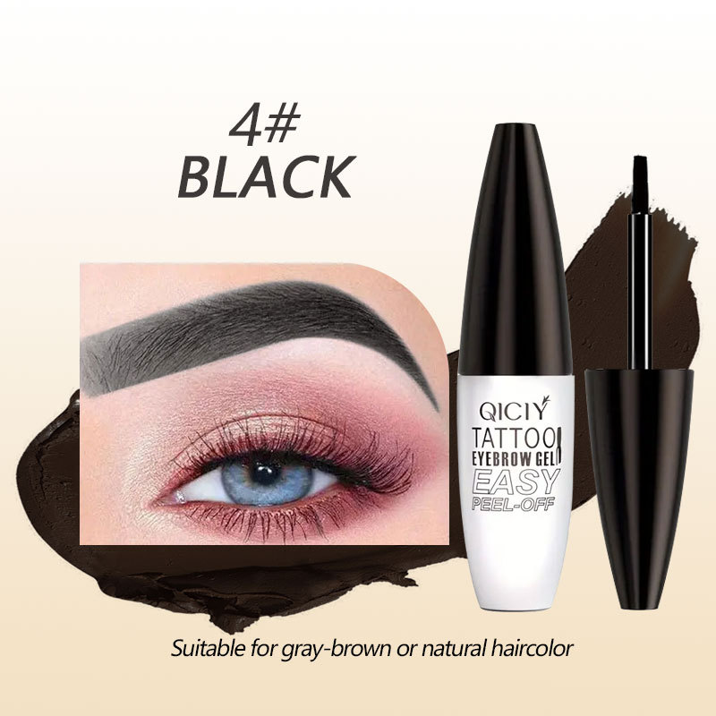 Tear-off and dye eyebrow balm, semi-permanent eyebrow pencil, waterproof and sweat-proof, natural long-lasting tear-off brow balm