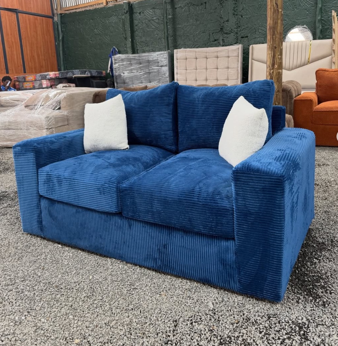 Modular Corduroy Loveseat Sofa