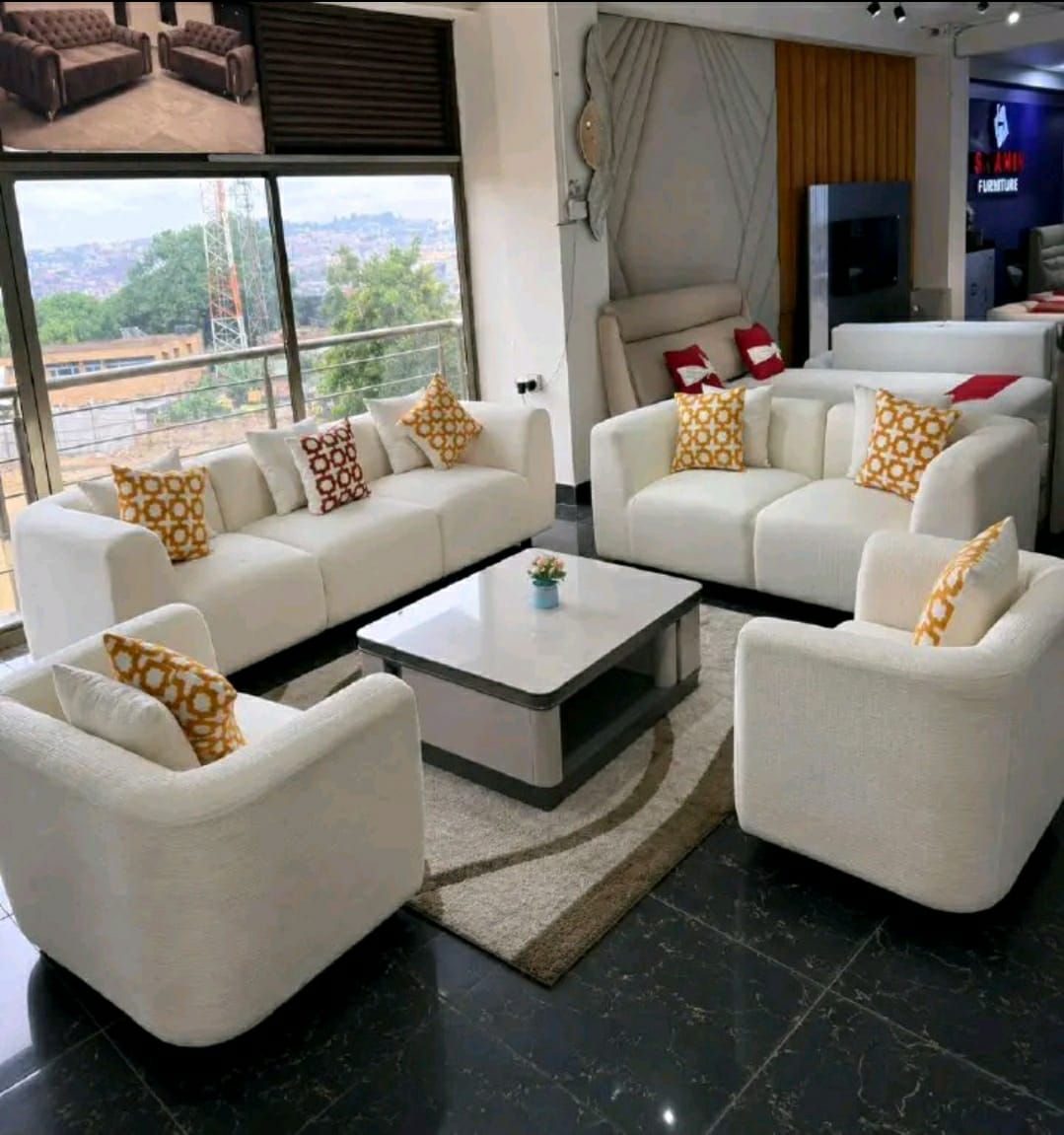 Luxury Cream Sofa Set