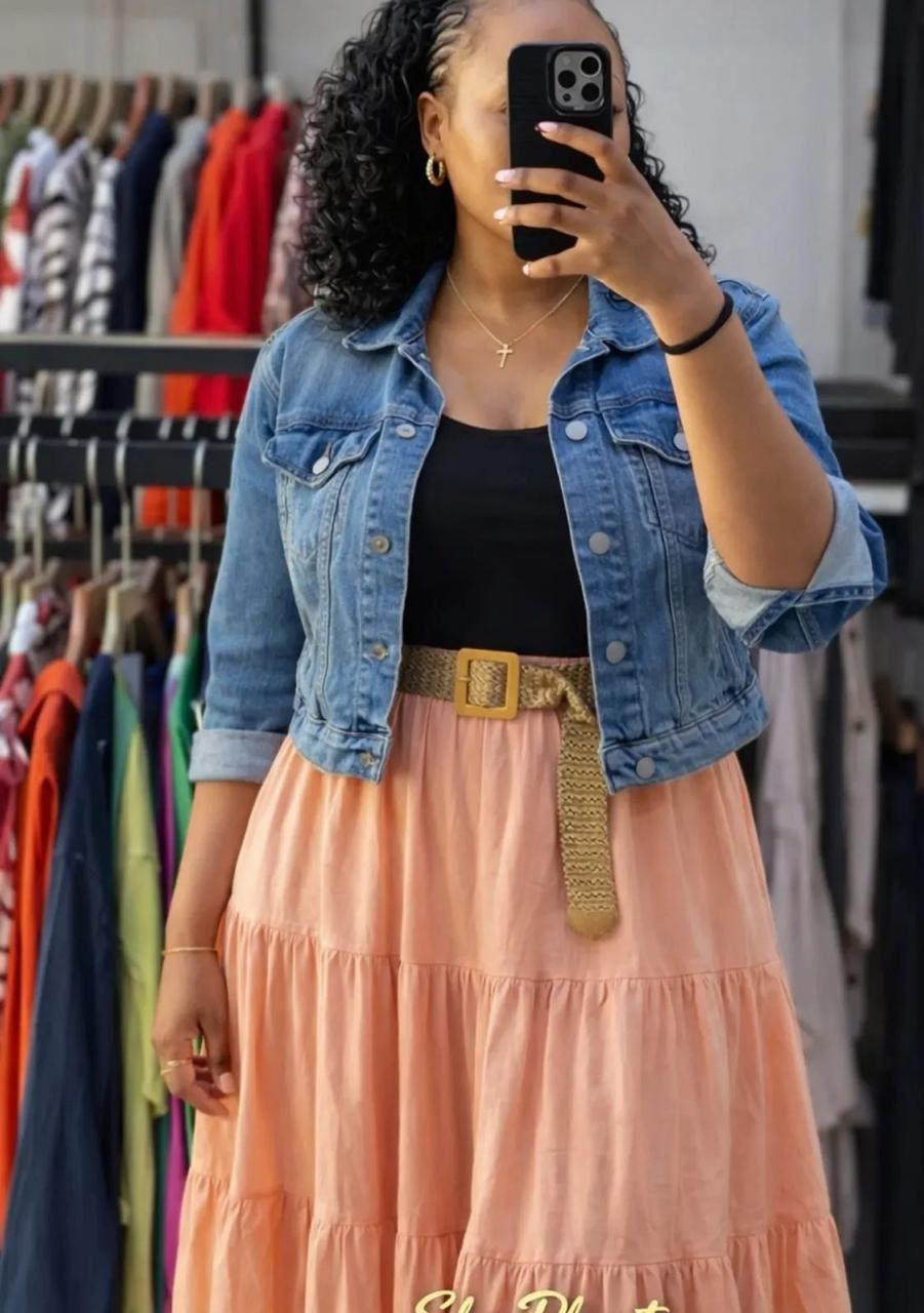 Hot deal 🔥 🔥. Quality  fancy cotton skirts
Women's White High Waist Casual Skirt 2025 Summer Mid-Length Puff Cake Design Slimming Wrap Skirts