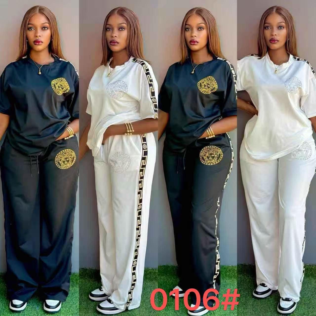 Casual Long Sleeve Top and Pants Set 2 Piece Set Women Clothing