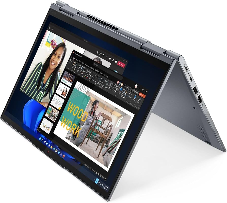 🔥 LIMITED DEAL 🔥Lenovo ThinkPad X13 Yoga Gen 1 Convertible 2-in-1 X360 Laptop 10th Gen Intel Core i5-10210U 16GB RAM 256GB SSD 13.3" Touchscreen Display Intel UHD Graphics Dolby Audio Spill Resistan