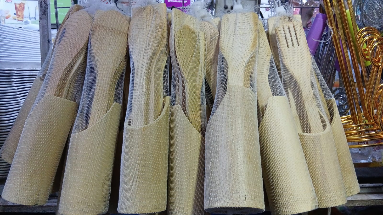 MWIKO SET. Bamboo Mwiko Set 5 in1 Eco-friendly Kitchen Tools For Cooks.