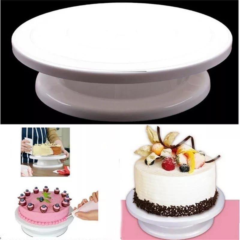 Cake Turntable With Stable Base for Firm Support to Prevent Wobbling While Working.