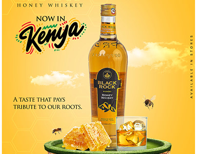 Kasapreko-Black Rock Honey Whiskey 35%Alc 750ML