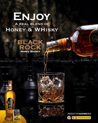 Kasapreko-Black Rock Honey Whiskey 35%Alc 750ML