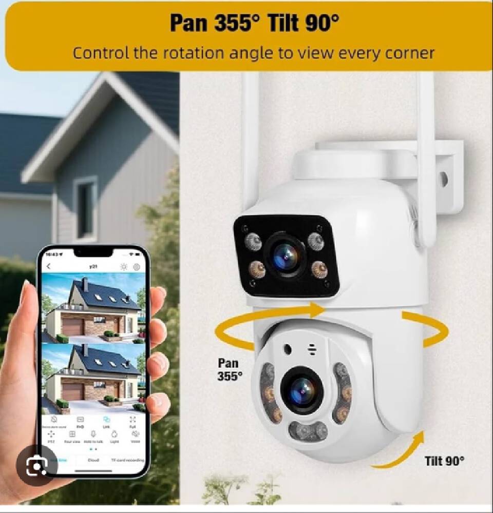 📹🏡 Secure Your Home with the Smart WiFi PTZ Security Camera! 🔒✨ Enjoy crystal-clear surveillance with 355° pan, 90° tilt, HD video, night vision, motion detection, and real-time monitoring from you